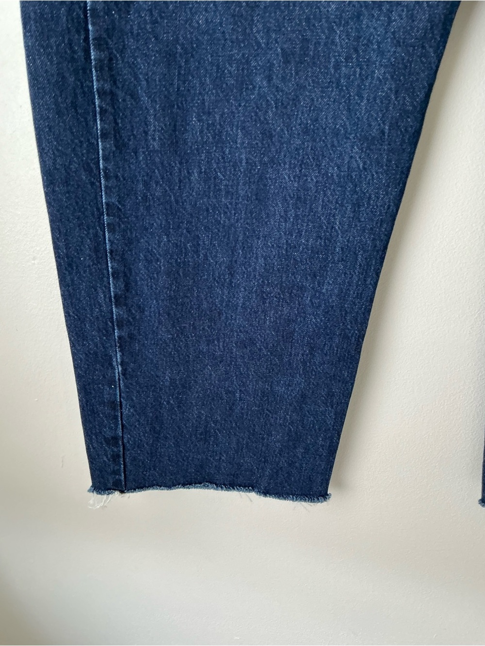 MOTHER SUPERIOR Jeans Mid-Rise Full-Pipe Flood Fray Unplugged Blue Size 29 - Picture 10 of 16